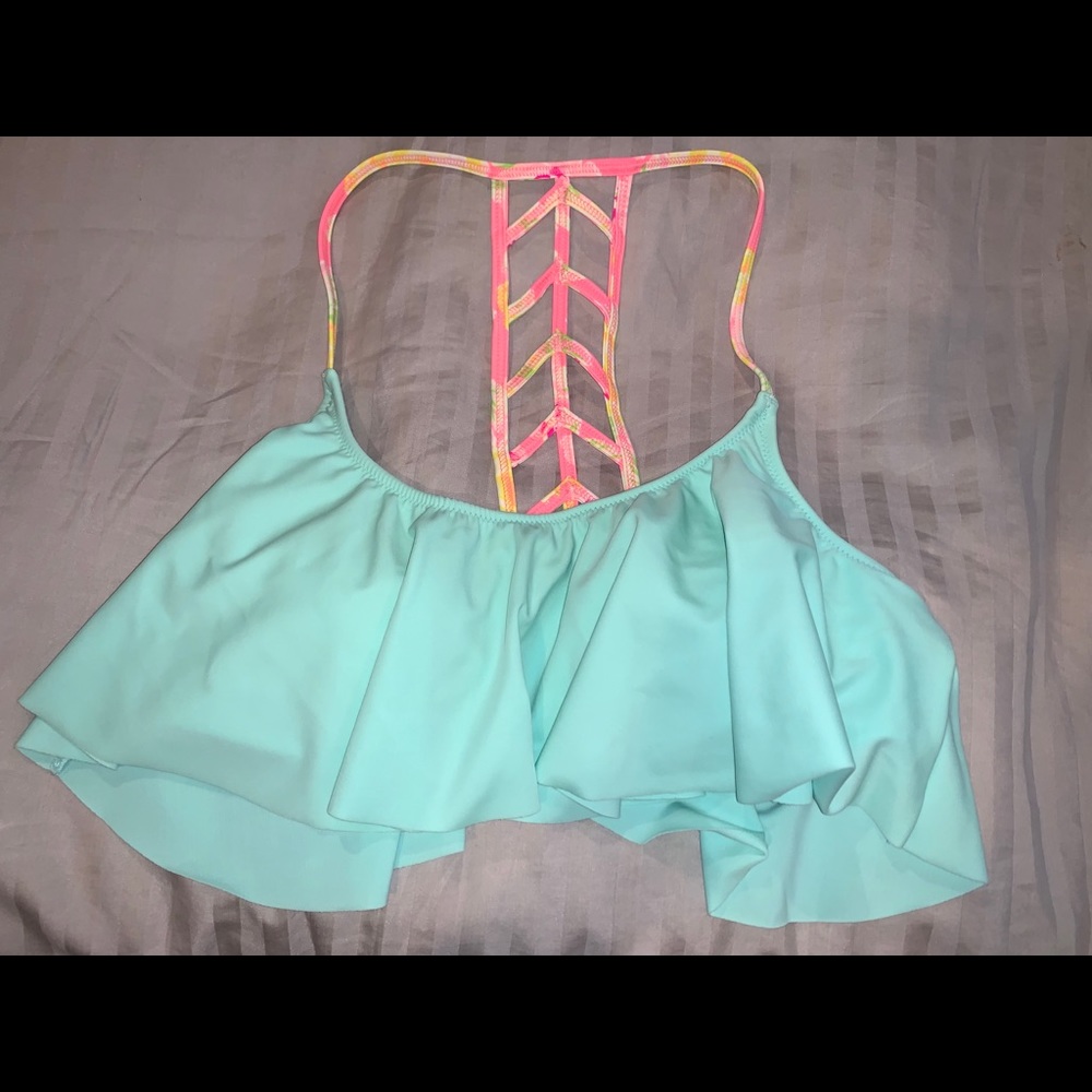 VS PINK SWIM - Ruffle Bikini Top